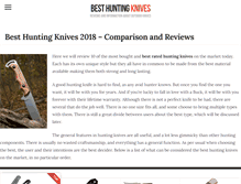 Tablet Screenshot of besthuntingknives.org